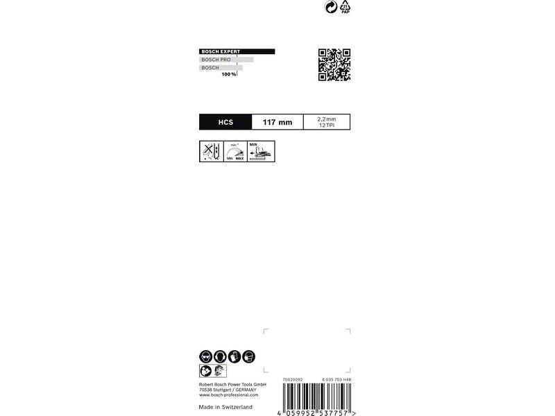 Bosch Professional Stichsägeblatt EXPERT Wood 2-side clean T 308 B, 5 Stück
