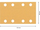 Bosch Professional Schleifpapier EXPERT C470, 80 x 133 mm, G 100, 10-tlg.
