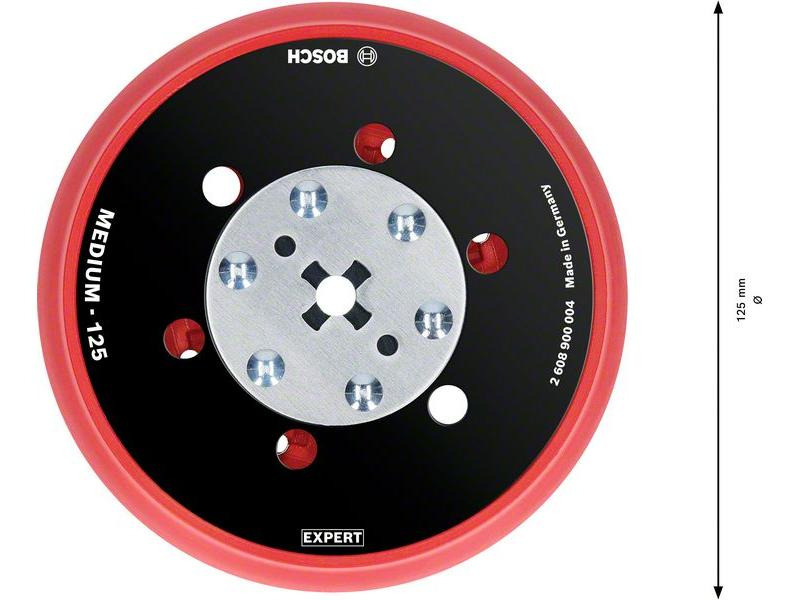 Bosch Professional Universalstützteller EXPERT Multihole, 125 mm, Medium