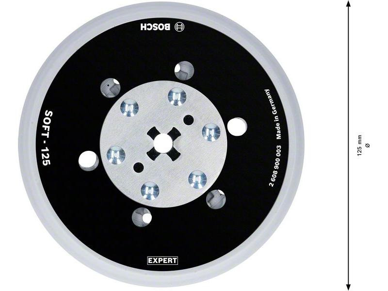 Bosch Professional Universalstützteller EXPERT Multihole, 125 mm, Weich