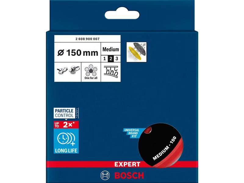 Bosch Professional Universalstützteller EXPERT Multihole, 150 mm, Medium