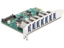 Delock PCI-Express-Karte zu 7x USB A 3.0