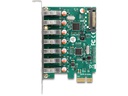 Delock PCI-Express-Karte zu 7x USB A 3.0