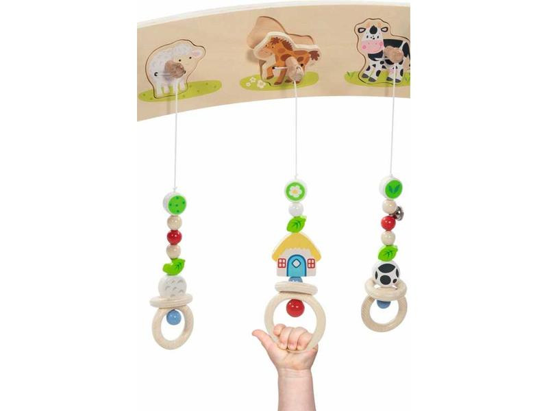Goki Spielbogen Baby-Fit Tierstimmen Bauernhof