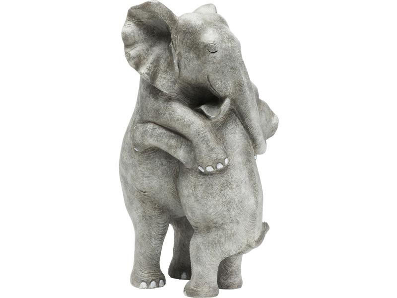 Kare Dekofigur Elephant Hug Grau
