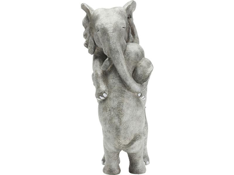 Kare Dekofigur Elephant Hug Grau