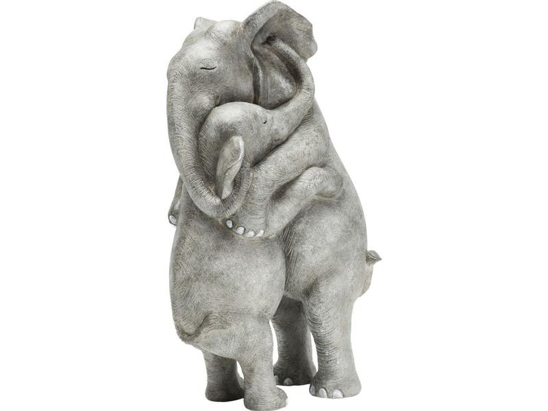 Kare Dekofigur Elephant Hug Grau