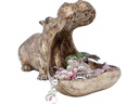 Kare Dekofigur Hungry Hippo Gold