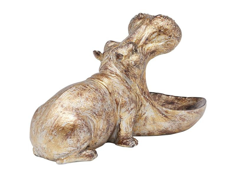 Kare Dekofigur Hungry Hippo Gold