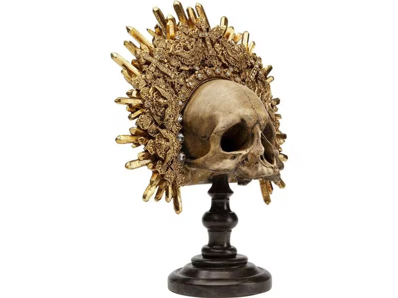 Kare Dekofigur King Skull Gold
