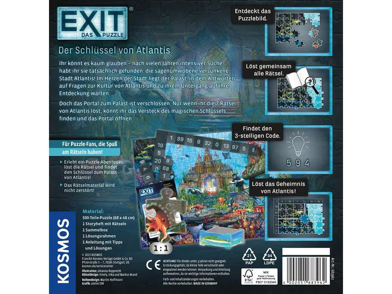 Kosmos EXIT – Das Puzzle: Der Schlüssel von Atlantis -DE-