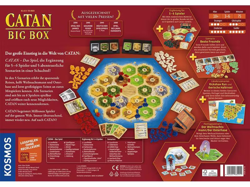 Kosmos Familienspiel Catan – Big Box -DE-