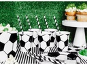 Partydeco Einwegbecher Fussball 260 ml, 6 Stück, Schwarz/Weiss