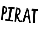 Partydeco Girlande Piraten 14 x 100 cm, Schwarz