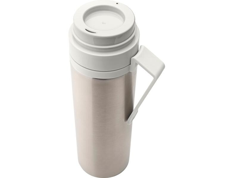Brabantia Thermosflasche Make &amp; Take 500 ml, Hellgrau/Silber