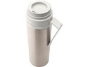 Brabantia Thermosflasche Make &amp; Take 500 ml, Hellgrau/Silber