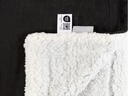COCON Decke Fleece Sherpa 150 x 200 cm, Anthrazit-Weiss