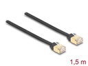 Delock Patchkabel Aufrollkabel Cat 6A, STP, 1.5 m, Gelb; Schwarz