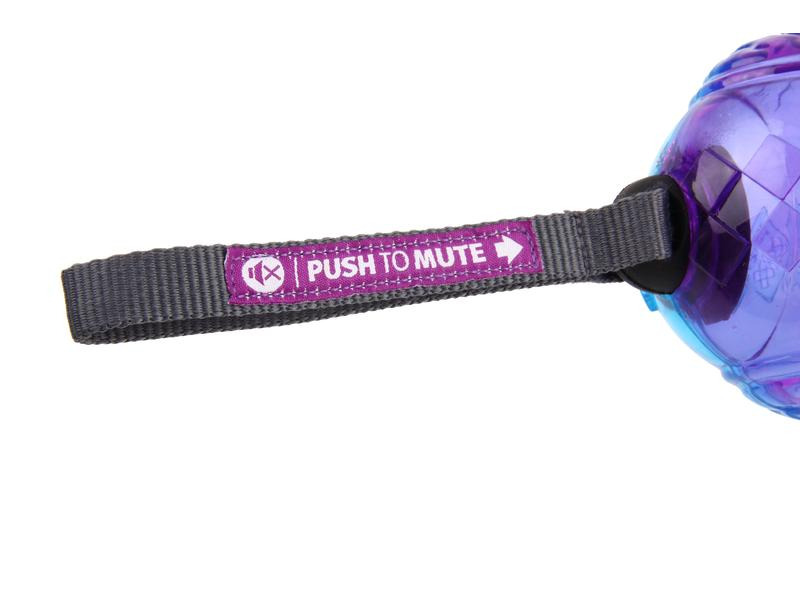 GiGwi Hunde-Spielzeug Push to mute, Eule, Violett/Blau