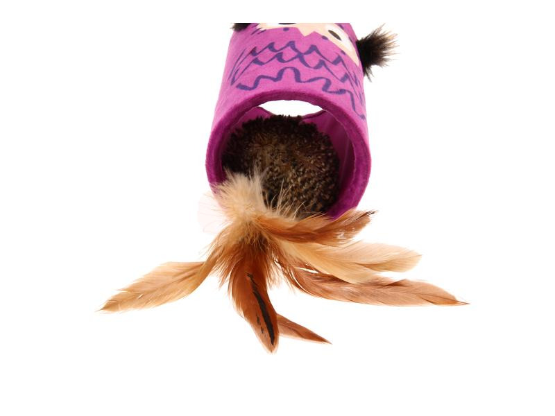 GiGwi Katzen-Spielzeug Melody Chaser, Eule, Pink