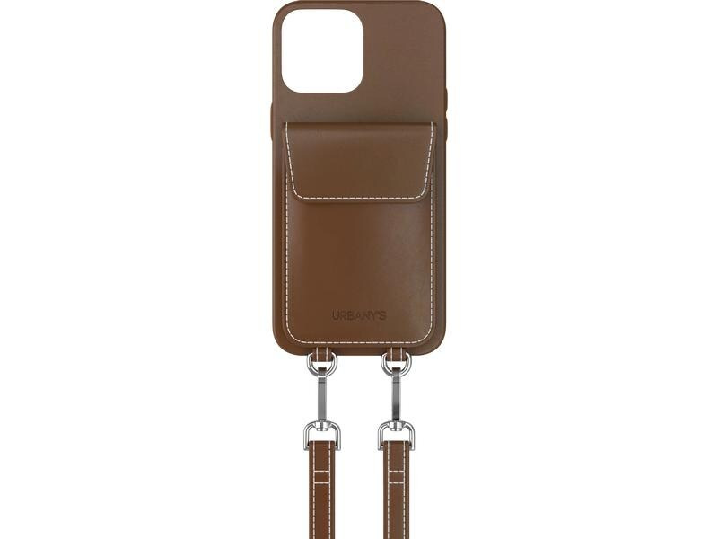 Urbany's Necklace Case Handekette+ iPhone 15 Pro Espresso Martini