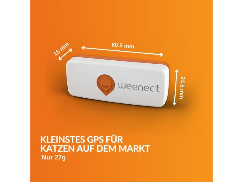 Weenect GPS-Tracker XS für Katzen, Weiss