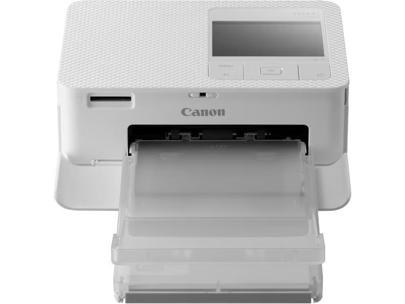 Canon Fotodrucker Selphy CP1500 Weiss inkl. Papier und Tinte