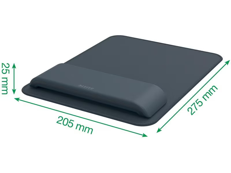 Leitz Ergonomische Mausmatte Ergo Mauspad Dunkelgrau