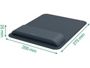 Leitz Ergonomische Mausmatte Ergo Mauspad Dunkelgrau