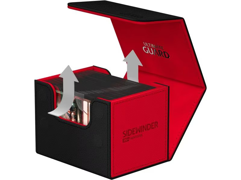Ultimate Guard Kartenbox XenoSkin Synergy Sidewinder 100+ Schwarz/Rot