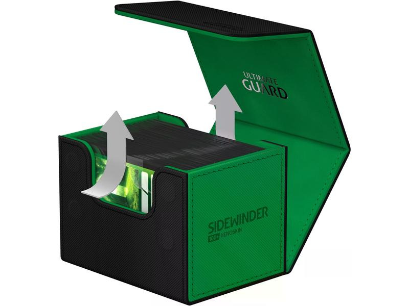 Ultimate Guard Kartenbox XenoSkin Synergy Sidewinder 100+ Schwarz/Grün