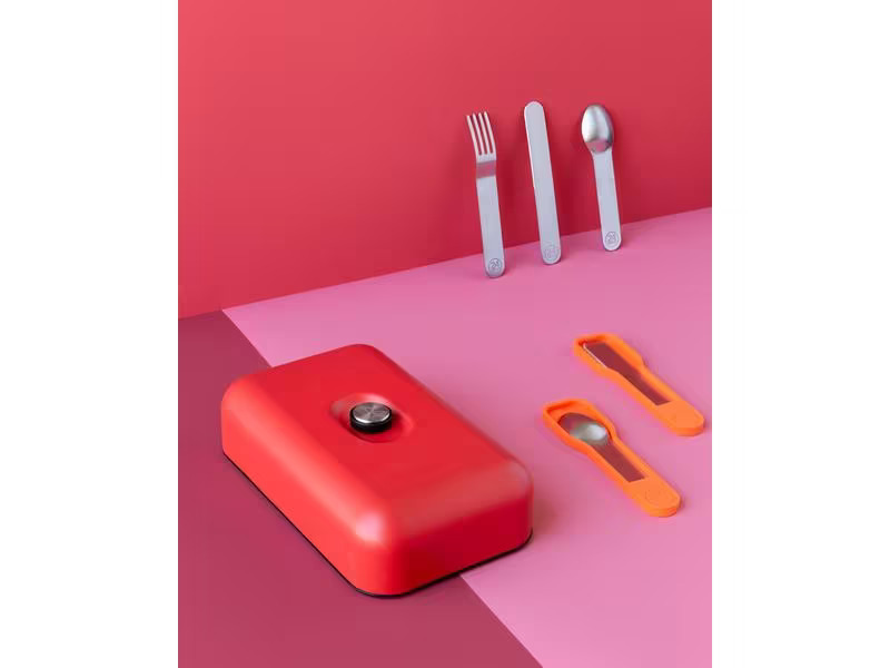 24Bottles Lunchbox Stone Hot Red