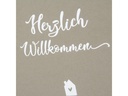 Goldbuch Gästebuch Herzlich Willkommen 23 x 25 cm, 176 Seiten, Taupe