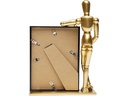 Kare Bilderrahmen Proudly Gold/Schwarz, 16 x 21 cm