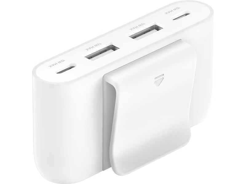 Belkin USB-Hub 4-Port USB Charge Weiss