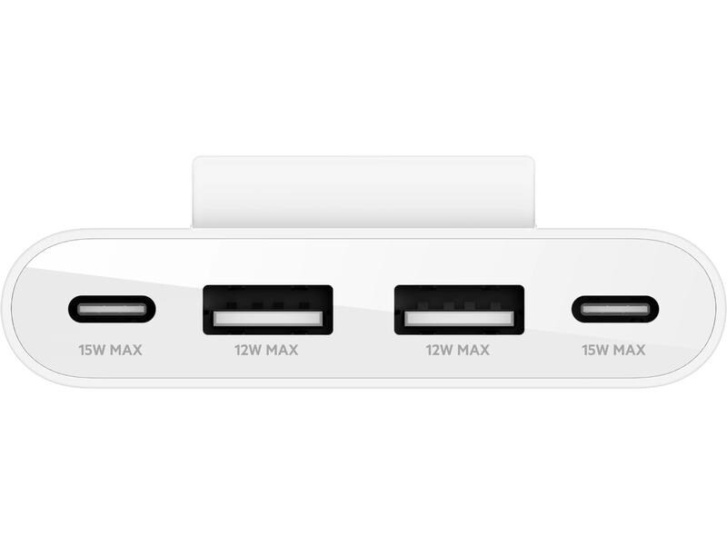 Belkin USB-Hub 4-Port USB Charge Weiss