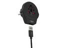 Ansmann Reiseadapter World to EU + USB
