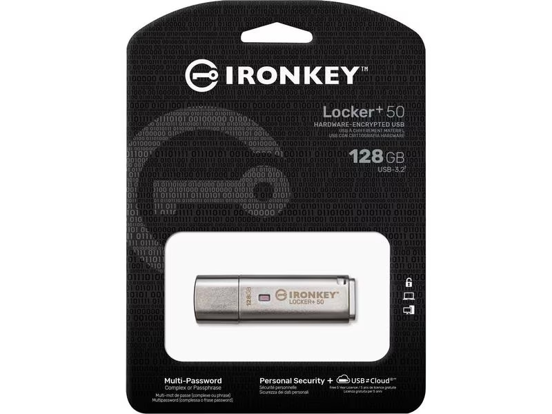 Kingston USB-Stick IronKey Locker+ 50 256 GB