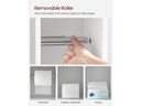 VASAGLE Regal mit Toilettenpapierhalter 76.7 x 18 cm, Weiss