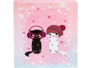 Goldbuch Ordner Music for Cats 8 cm, Rosa