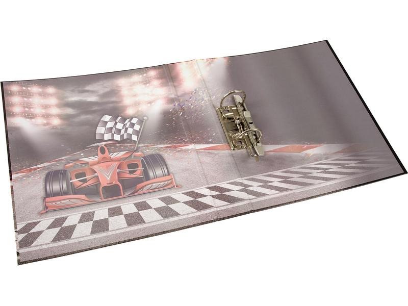 Goldbuch Ordner Racing Champion 8 cm, Rot/Schwarz