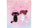 Goldbuch Ringbuch Music for Cats 4 cm, Rosa
