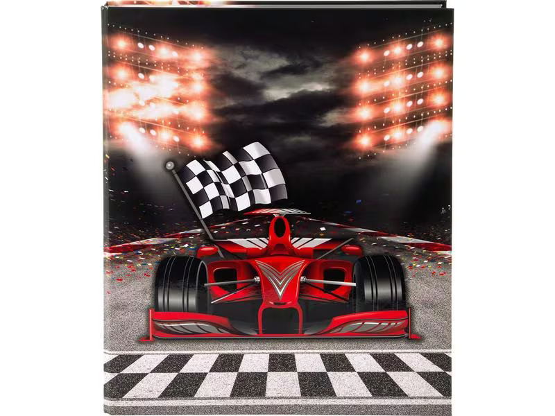 Goldbuch Ringbuch Racing Champion 4 cm, Rot/Schwarz