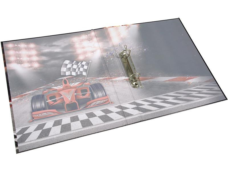 Goldbuch Ringbuch Racing Champion 4 cm, Rot/Schwarz