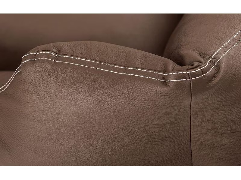 Knuffelwuff Hunde-Bett Sidney Kunstleder XXL, 120 x 85 cm, Braun