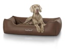 Knuffelwuff Hunde-Bett Sidney Kunstleder XXXL, 155 x 105 cm, Braun
