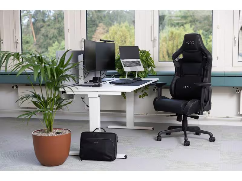 onit Gaming-Stuhl Premium Schwarz/Grau