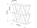Woody Fashion Regal Lazena 60 x 57 x 22 cm, Anthrazit