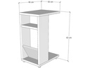 Woody Fashion Regal Filinta 30 x 63 x 40 cm, Anthrazit