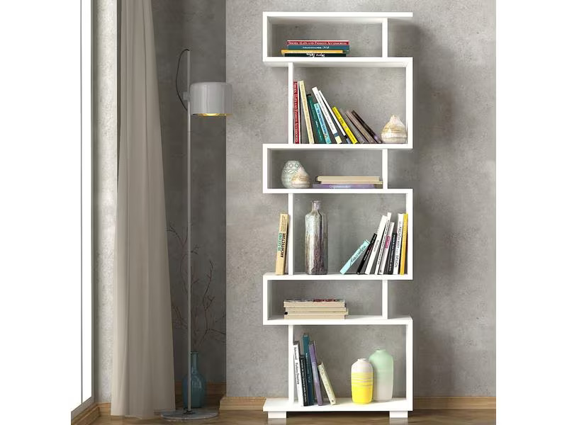 Woody Fashion Regal Blok 60 x 165 x 19.5 cm, Weiss